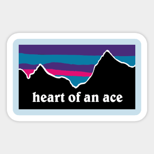 Heart of an Ace Afghanistan Landscape Sticker